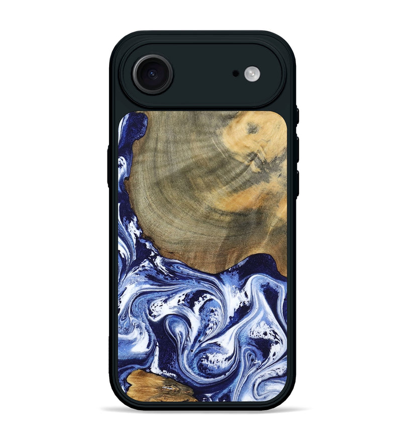 iPhone 17 Air Wood Phone Case - Isabel (Blue, 802351)