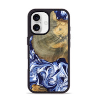 iPhone 17 Wood Phone Case - Isabel (Blue, 802351)