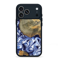 iPhone 17 Pro Max Wood Phone Case - Isabel (Blue, 802351)