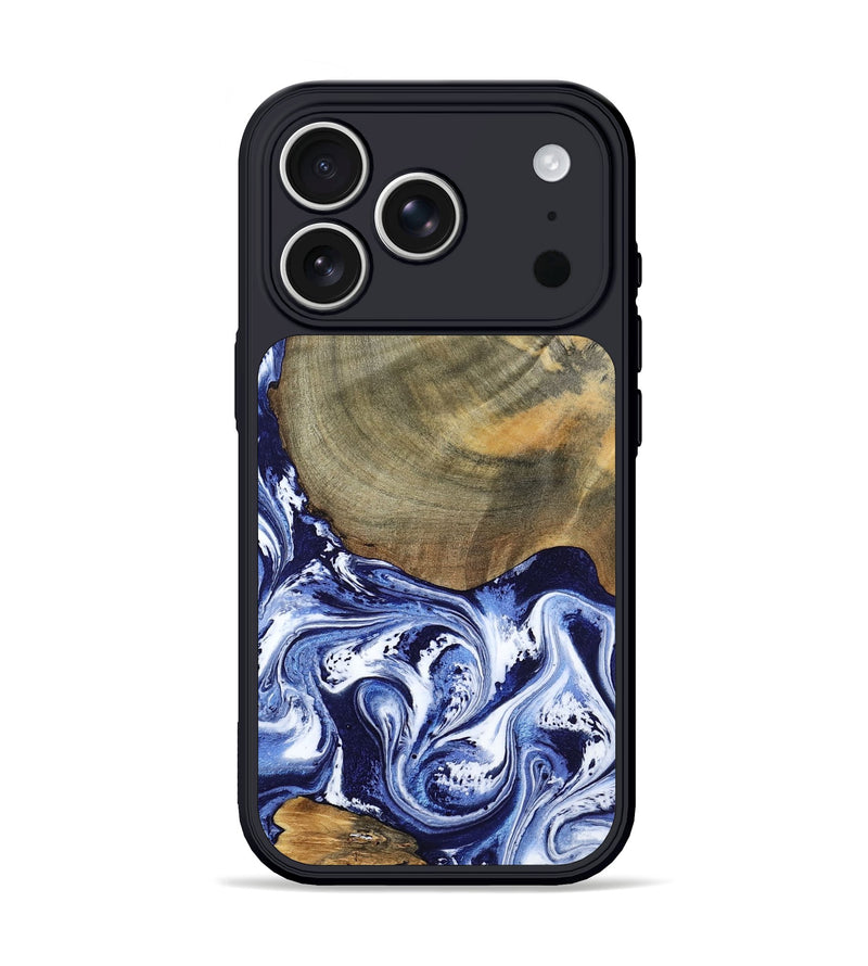 iPhone 17 Pro Wood Phone Case - Isabel (Blue, 802351)
