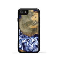 iPhone SE Wood Phone Case - Isabel (Blue, 802351)