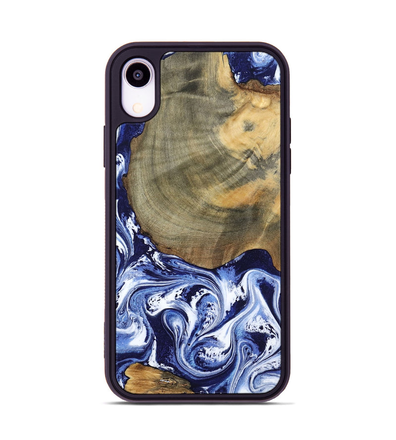 iPhone Xr Wood Phone Case - Isabel (Blue, 802351)