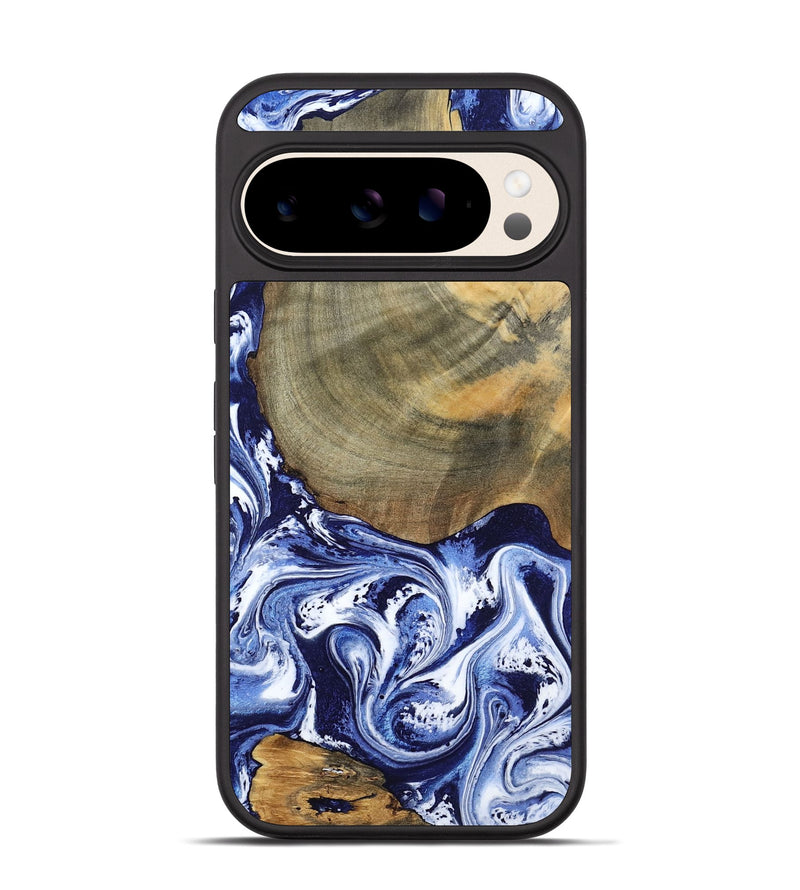 Pixel 10 Wood Phone Case - Isabel (Blue, 802351)