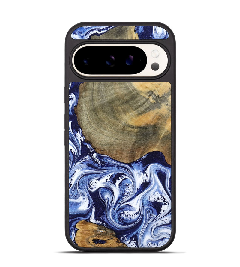 Pixel 9 Pro Wood Phone Case - Isabel (Blue, 802351)