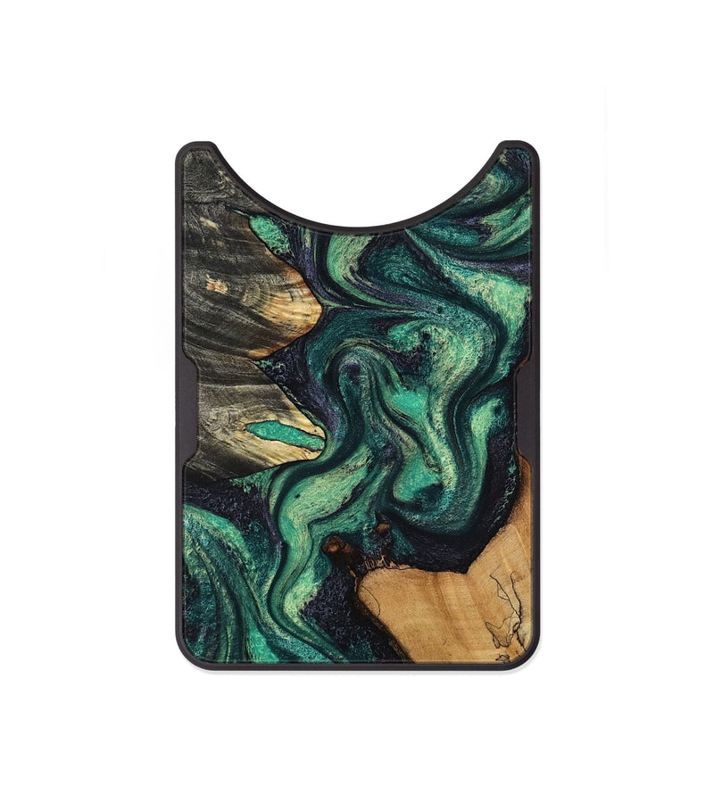 Alloy Wood Wallet - Elyse (Green, 802352)