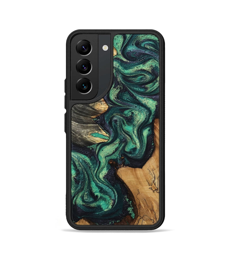 Galaxy S22 Wood Phone Case - Elyse (Green, 802352)