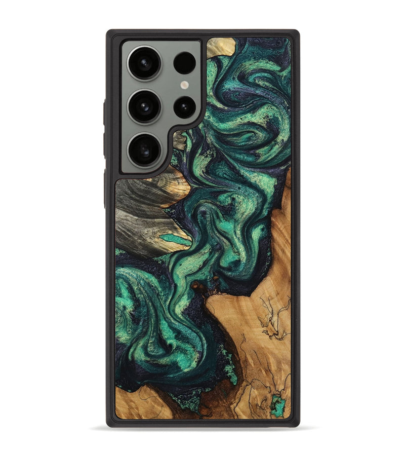 Galaxy S23 Ultra Wood Phone Case - Elyse (Green, 802352)