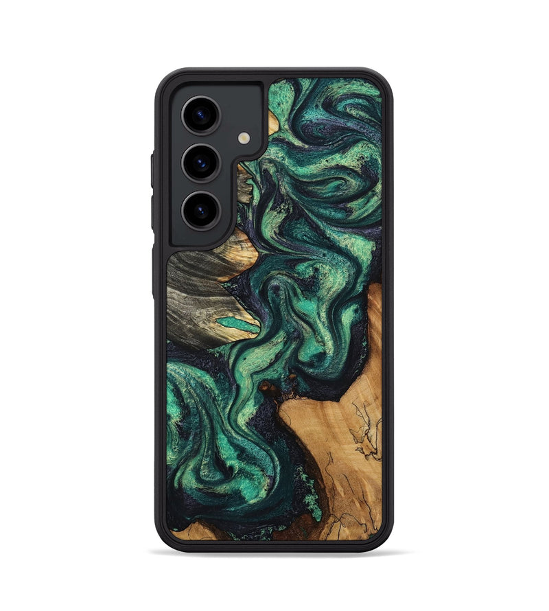 Galaxy S24 Wood Phone Case - Elyse (Green, 802352)