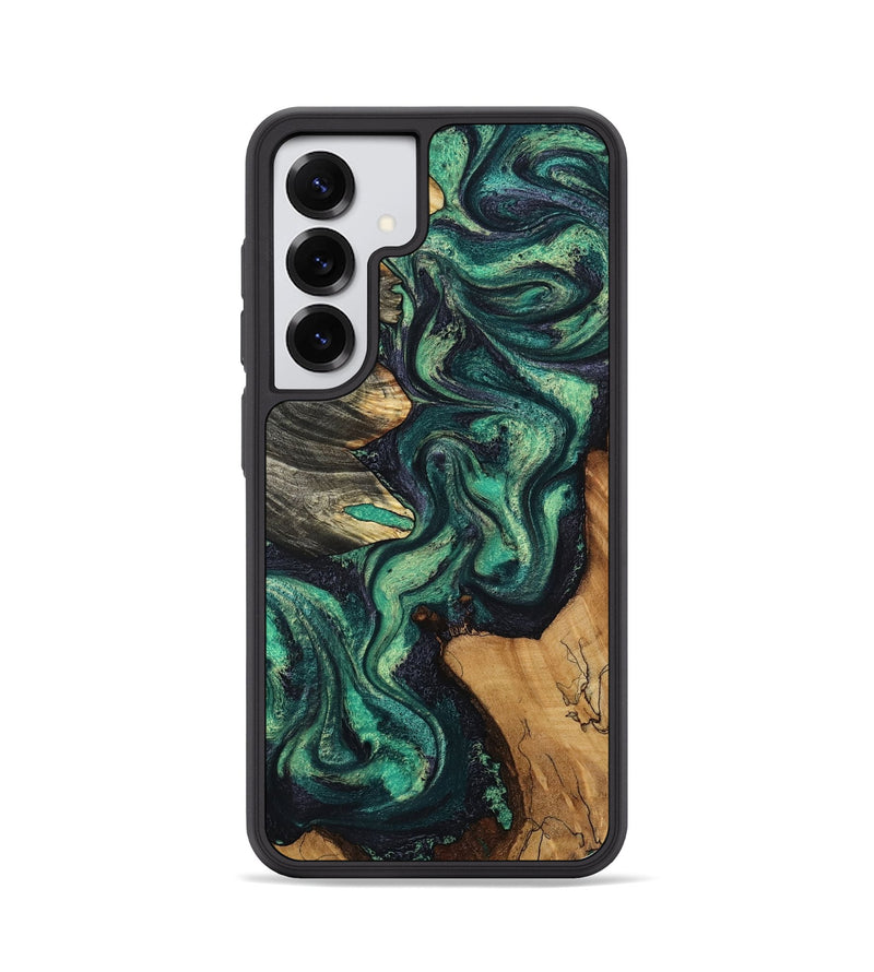 Galaxy S25 Wood Phone Case - Elyse (Green, 802352)