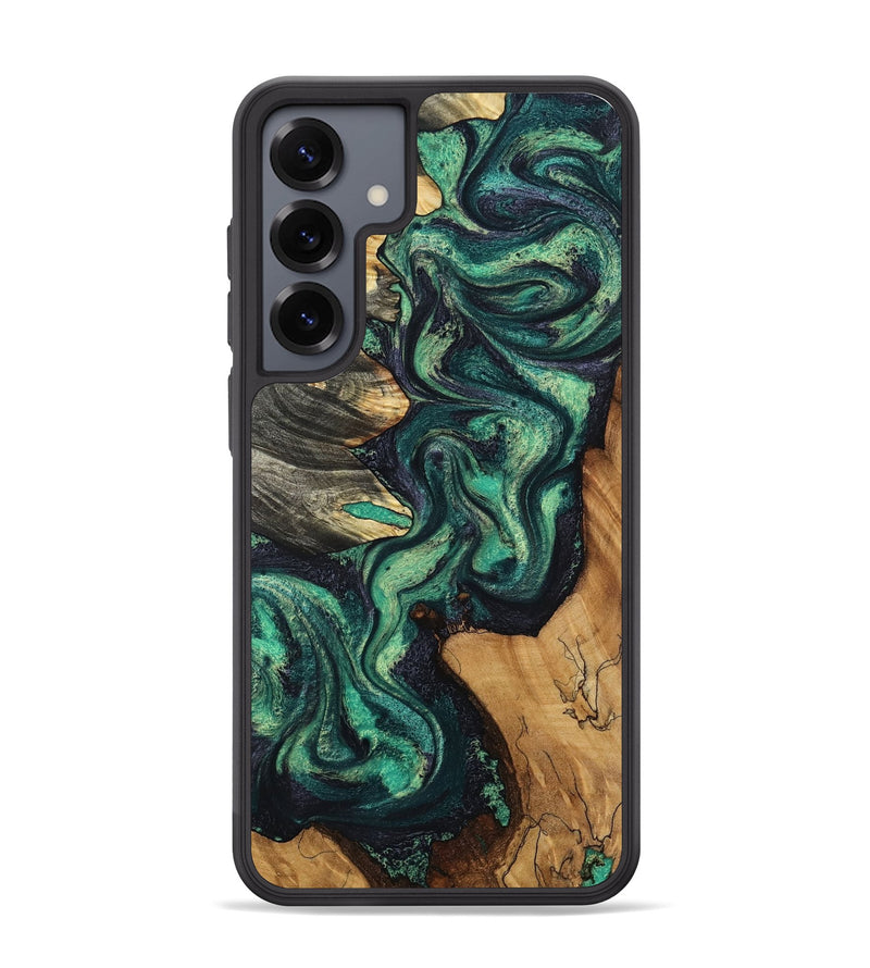 Galaxy S25 Plus Wood Phone Case - Elyse (Green, 802352)