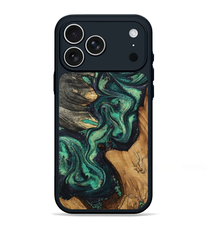 iPhone 17 Pro Max Wood Phone Case - Elyse (Green, 802352)