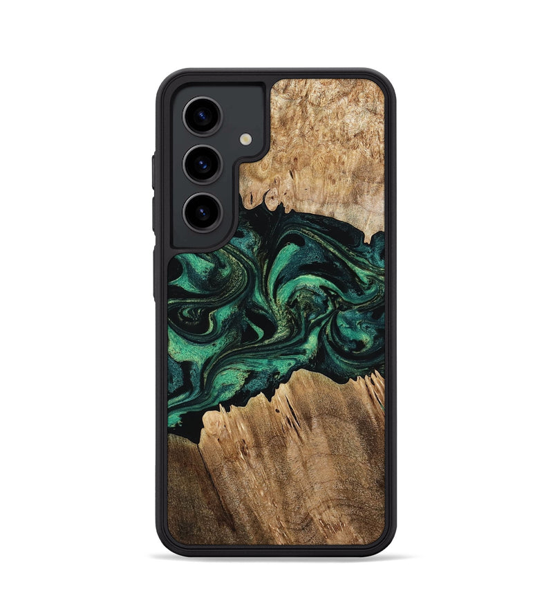 Galaxy S24 Wood Phone Case - Kaylah (Green, 802353)