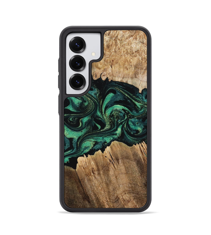 Galaxy S25 Wood Phone Case - Kaylah (Green, 802353)