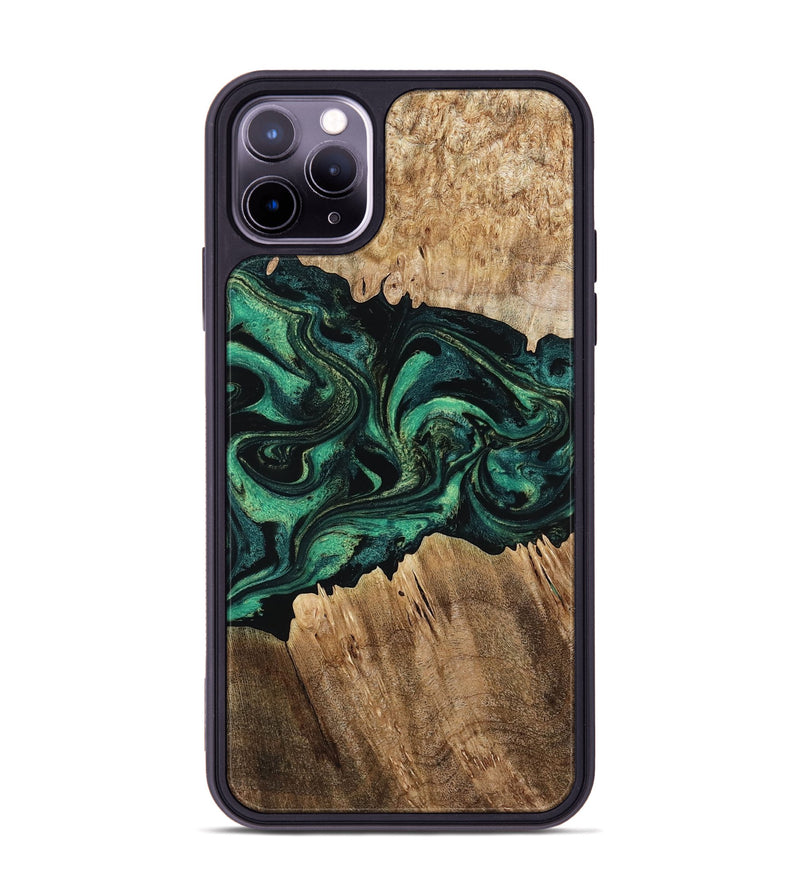 iPhone 11 Pro Max Wood Phone Case - Kaylah (Green, 802353)
