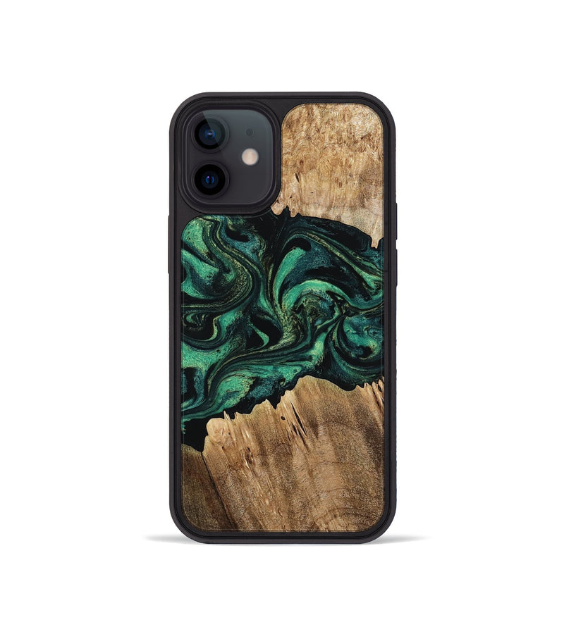 iPhone 12 mini Wood Phone Case - Kaylah (Green, 802353)