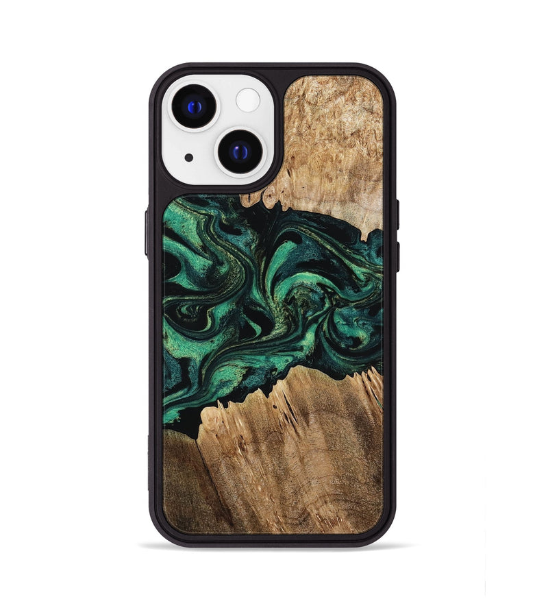 iPhone 13 Wood Phone Case - Kaylah (Green, 802353)