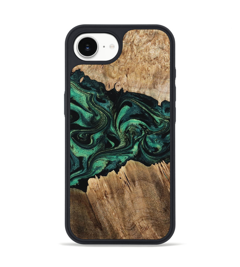iPhone 16e Wood Phone Case - Kaylah (Green, 802353)