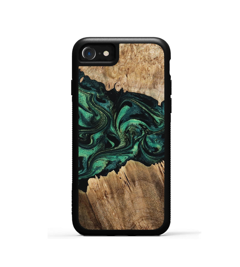 iPhone SE Wood Phone Case - Kaylah (Green, 802353)