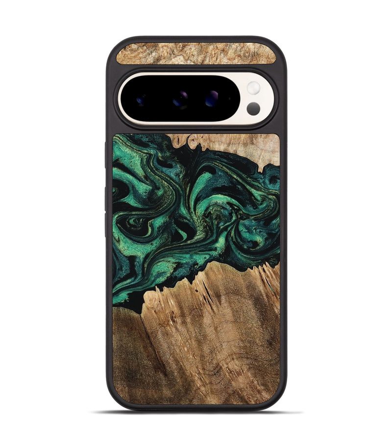 Pixel 9 Wood Phone Case - Kaylah (Green, 802353)