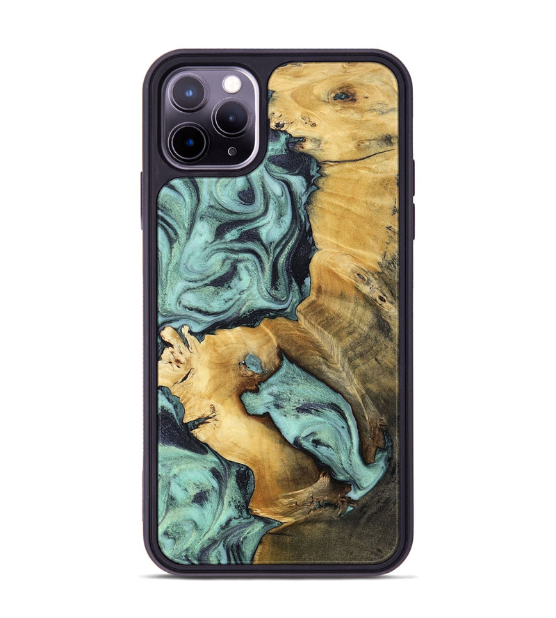 iPhone 11 Pro Max Wood Phone Case - Maximus (Green, 802355)