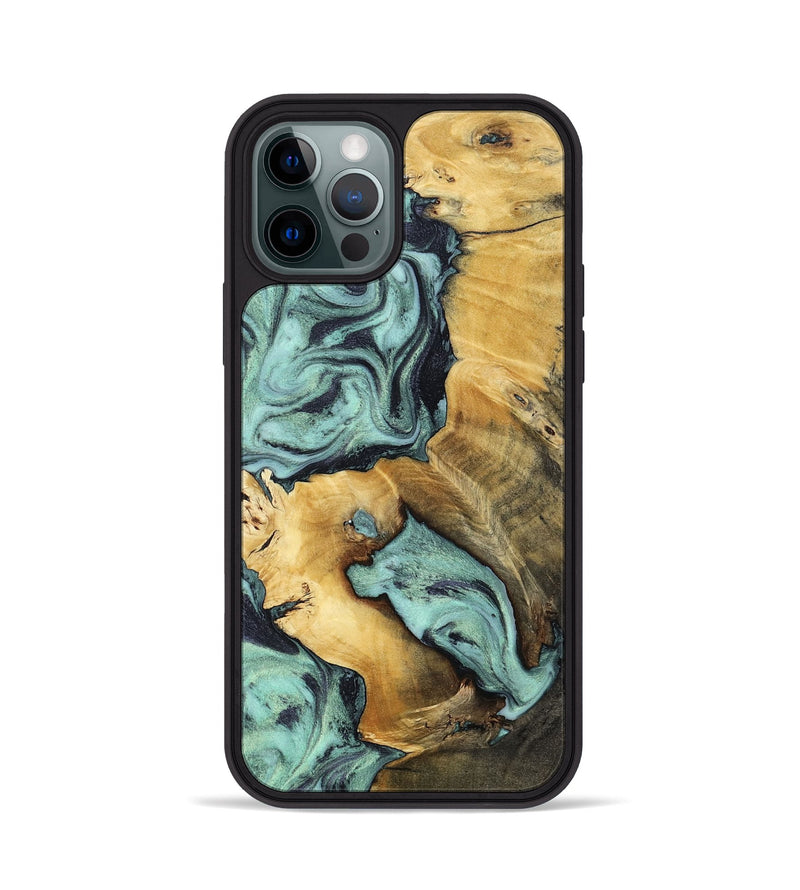 iPhone 12 Pro Wood Phone Case - Maximus (Green, 802355)