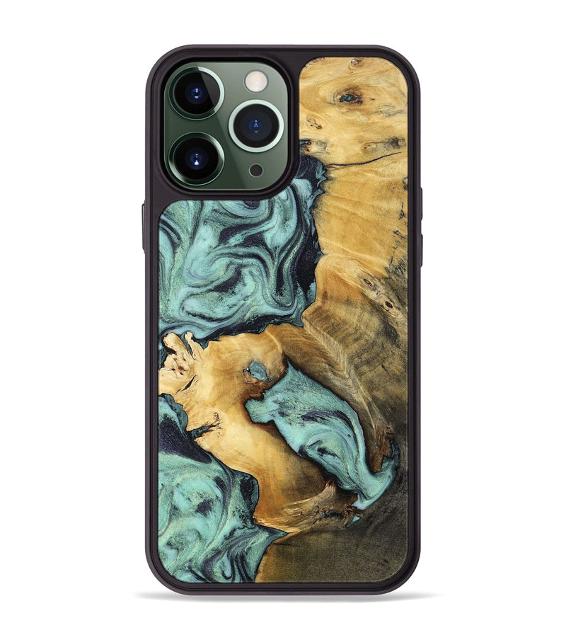 iPhone 13 Pro Max Wood Phone Case - Maximus (Green, 802355)