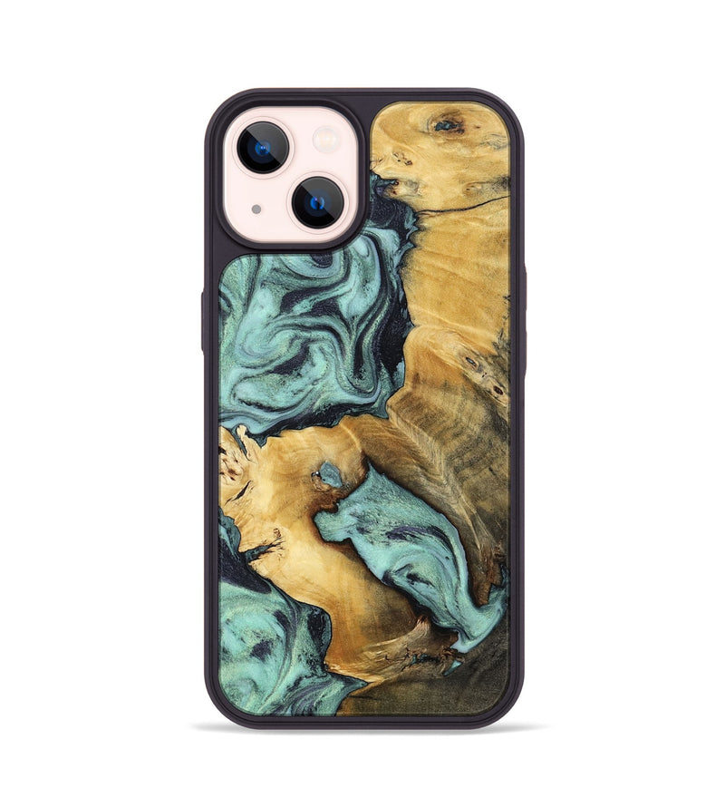iPhone 14 Wood Phone Case - Maximus (Green, 802355)