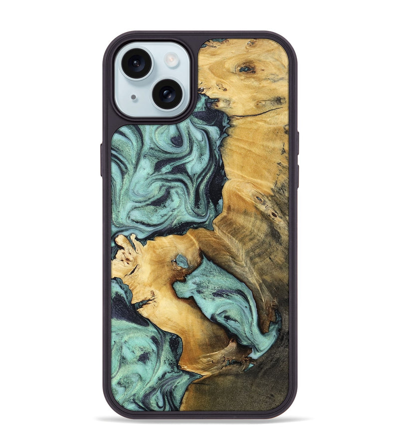 iPhone 15 Plus Wood Phone Case - Maximus (Green, 802355)