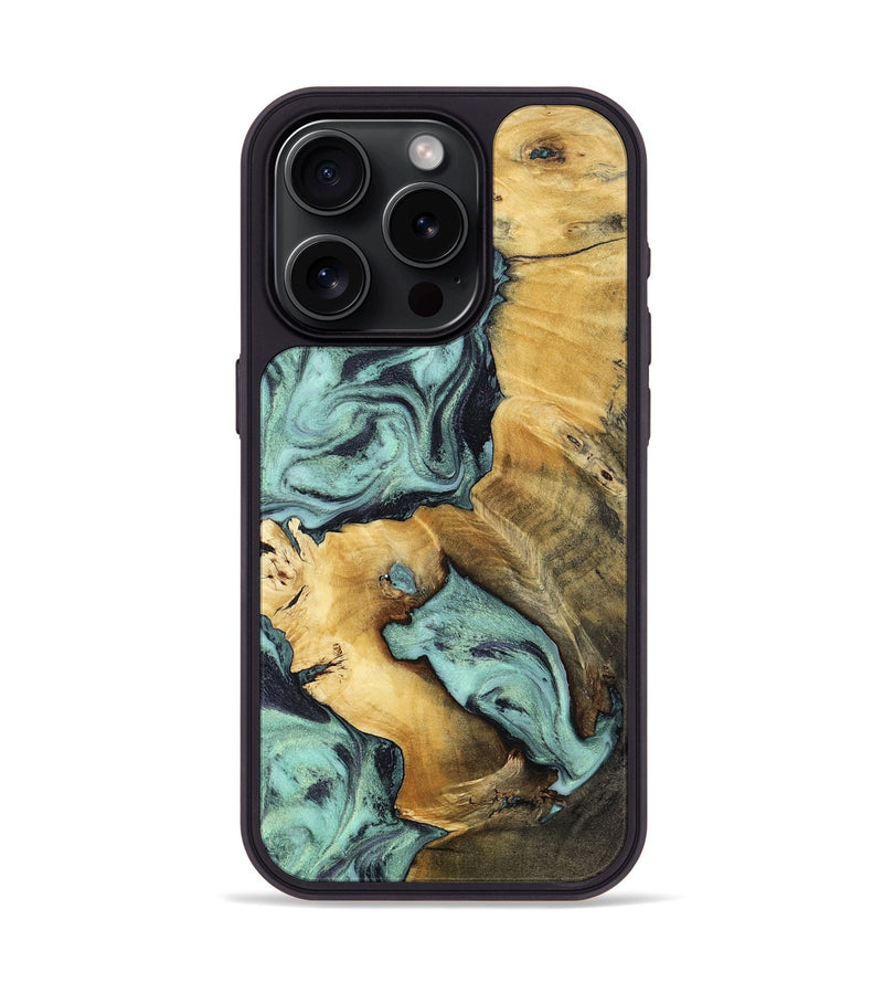 iPhone 15 Pro Wood Phone Case - Maximus (Green, 802355)