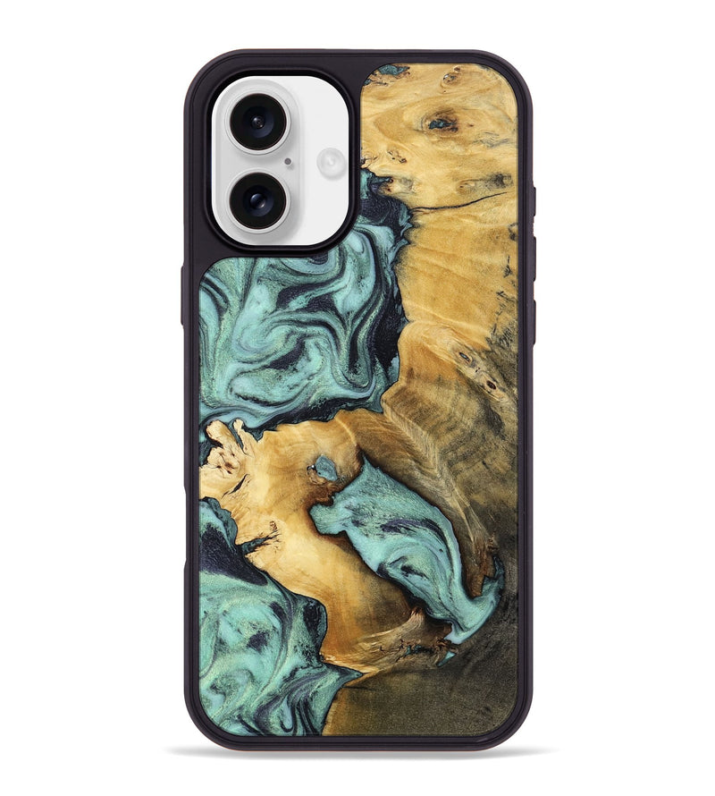 iPhone 16 Plus Wood Phone Case - Maximus (Green, 802355)