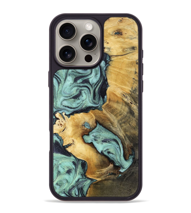 iPhone 16 Pro Max Wood Phone Case - Maximus (Green, 802355)
