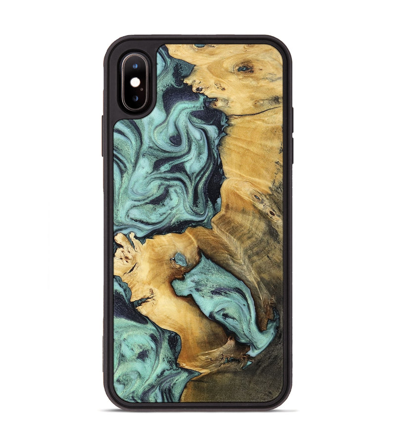 iPhone Xs Max Wood Phone Case - Maximus (Green, 802355)