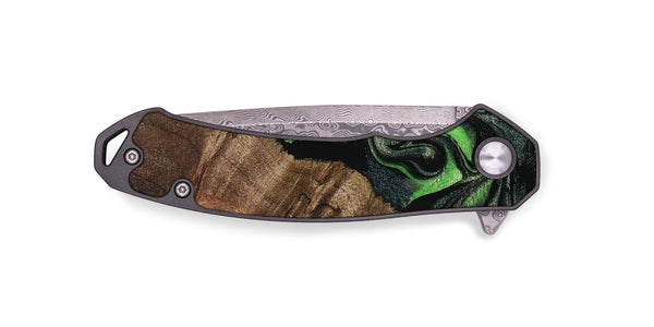 EDC Wood Pocket Knife - Kellan (Green, 802356)