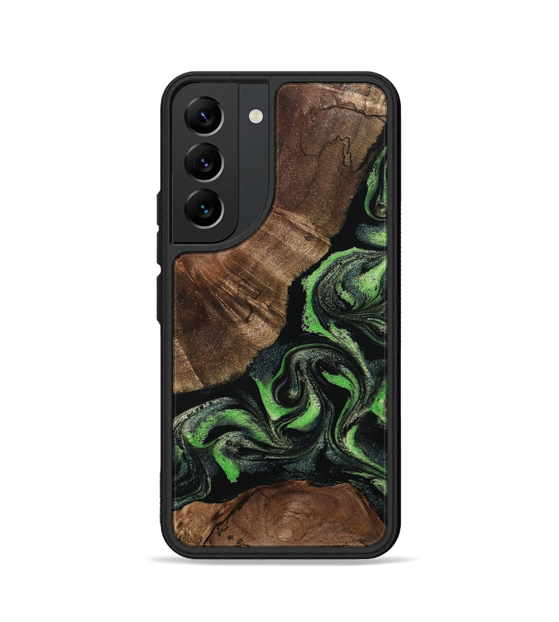 Galaxy S22 Wood Phone Case - Kellan (Green, 802356)