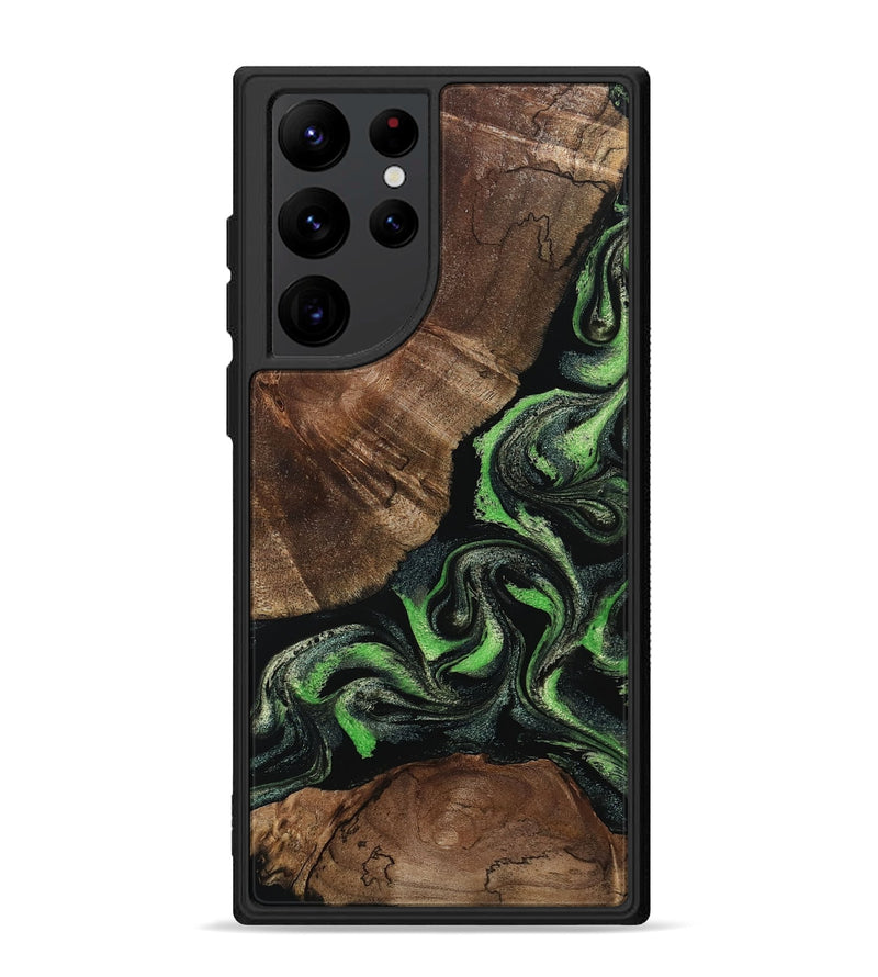Galaxy S22 Ultra Wood Phone Case - Kellan (Green, 802356)