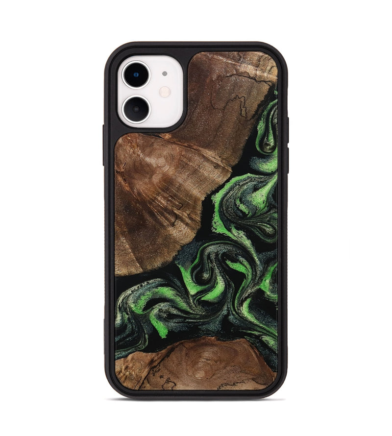 iPhone 11 Wood Phone Case - Kellan (Green, 802356)
