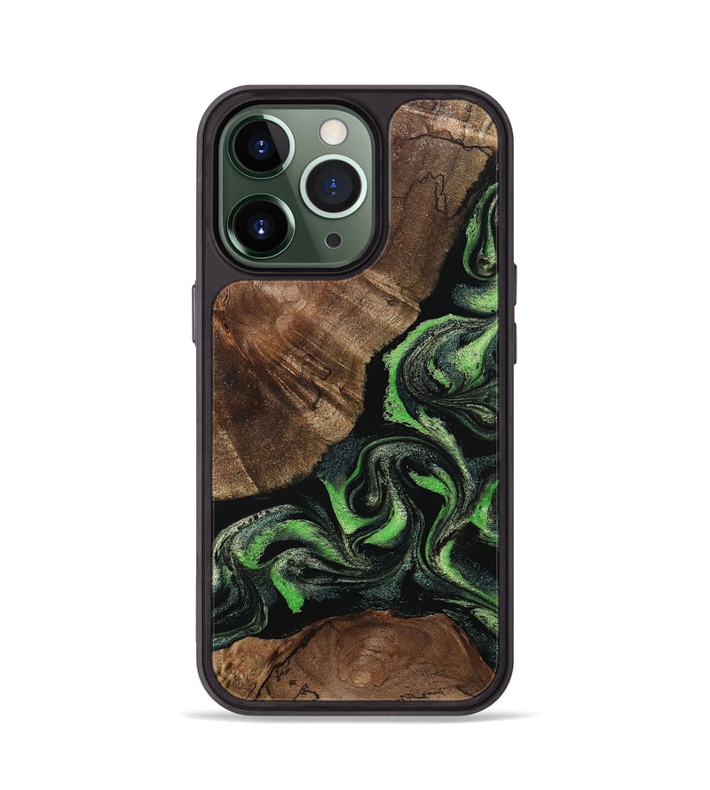 iPhone 13 Pro Wood Phone Case - Kellan (Green, 802356)