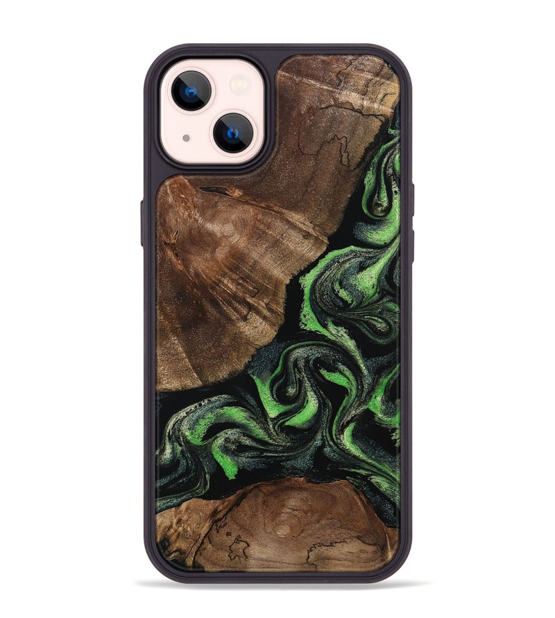 iPhone 14 Plus Wood Phone Case - Kellan (Green, 802356)