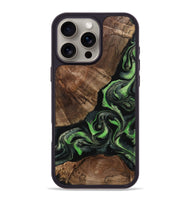 iPhone 16 Pro Max Wood Phone Case - Kellan (Green, 802356)