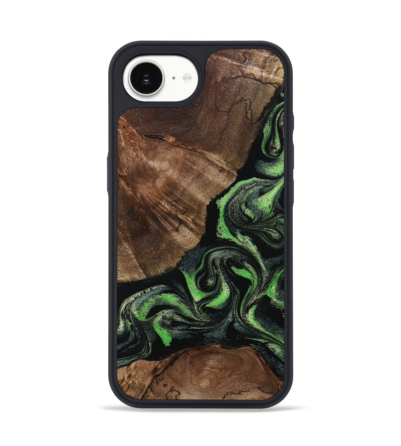 iPhone 16e Wood Phone Case - Kellan (Green, 802356)