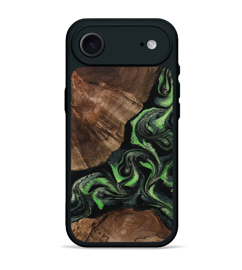 iPhone 17 Air Wood Phone Case - Kellan (Green, 802356)