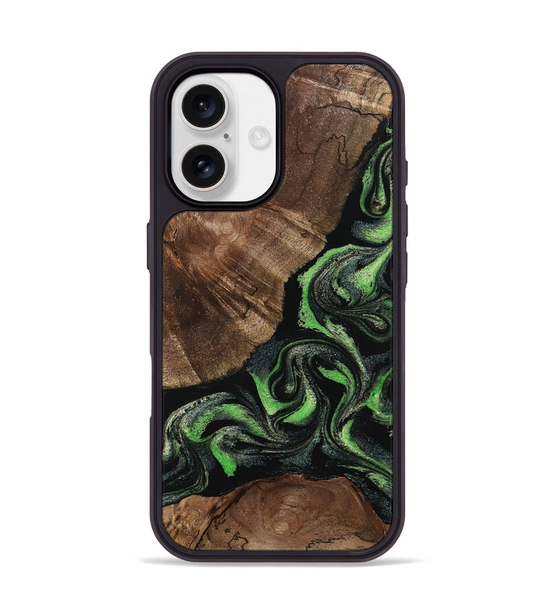 iPhone 17 Wood Phone Case - Kellan (Green, 802356)
