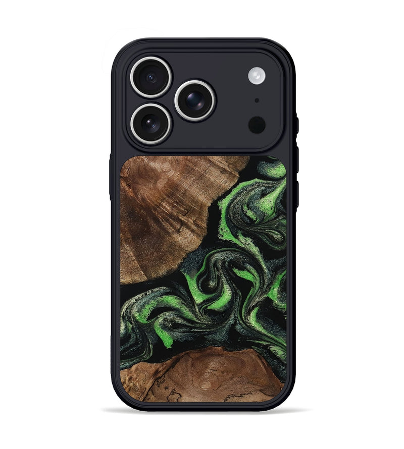 iPhone 17 Pro Wood Phone Case - Kellan (Green, 802356)
