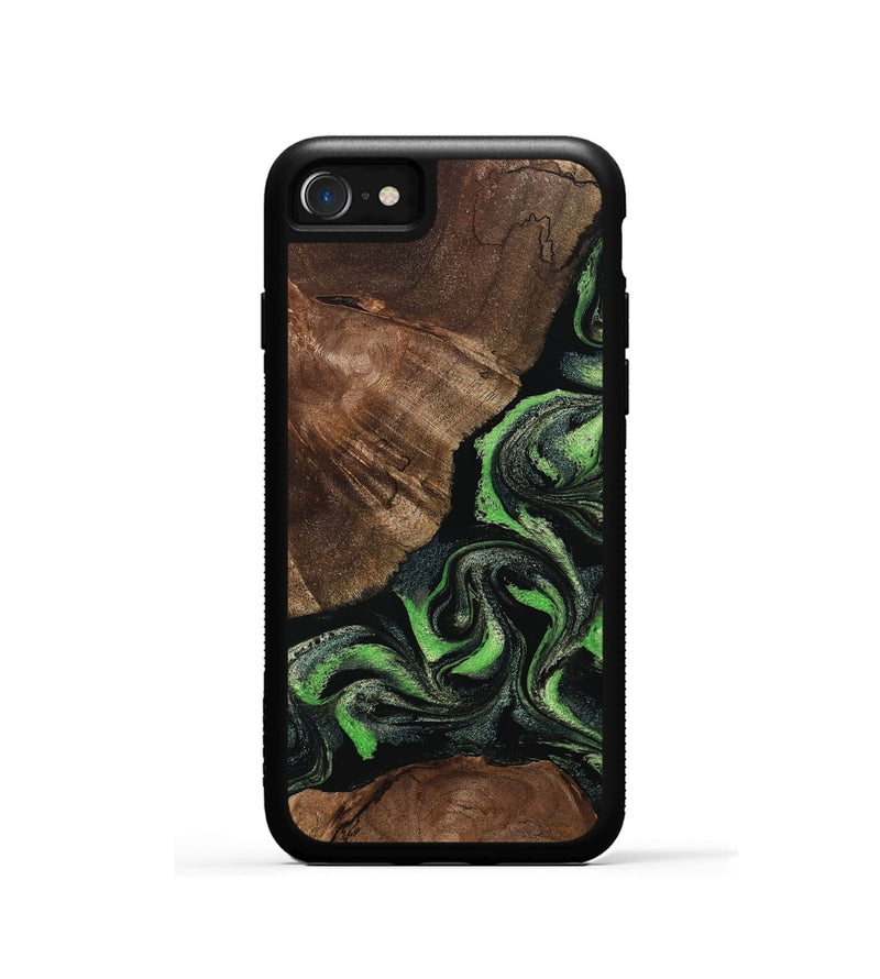 iPhone SE Wood Phone Case - Kellan (Green, 802356)