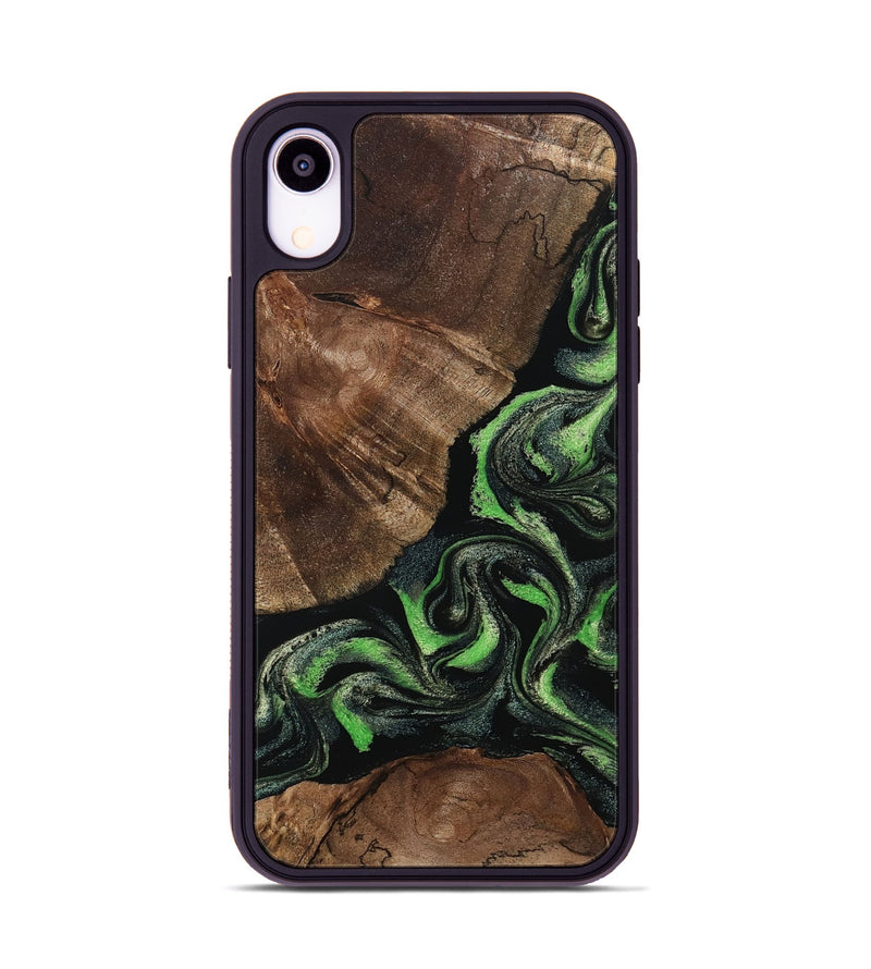 iPhone Xr Wood Phone Case - Kellan (Green, 802356)