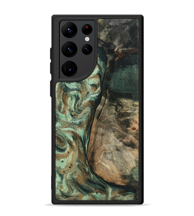 Galaxy S22 Ultra Wood Phone Case - Andrew (Green, 802357)