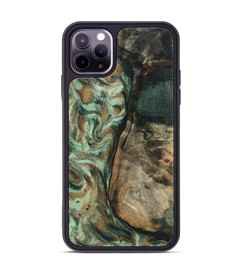 iPhone 11 Pro Max Wood Phone Case - Andrew (Green, 802357)