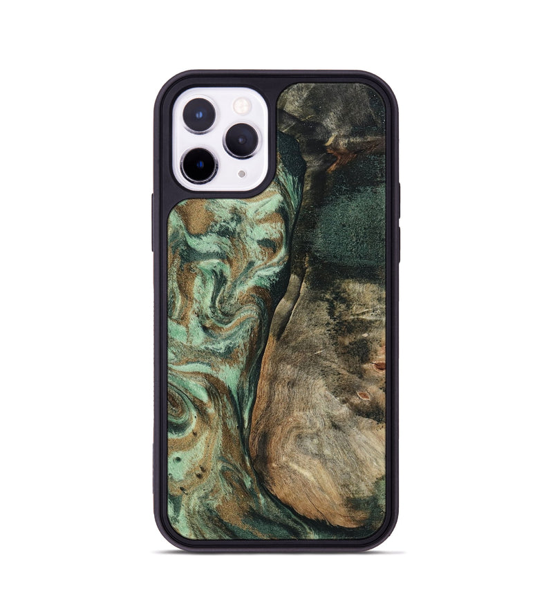 iPhone 11 Pro Wood Phone Case - Andrew (Green, 802357)