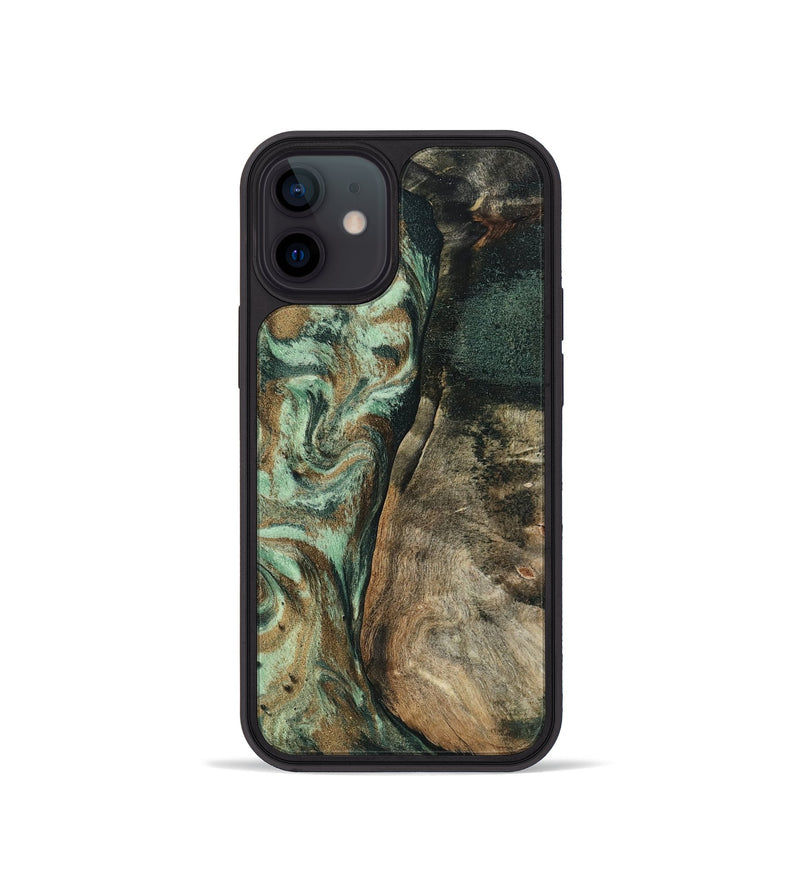 iPhone 12 mini Wood Phone Case - Andrew (Green, 802357)