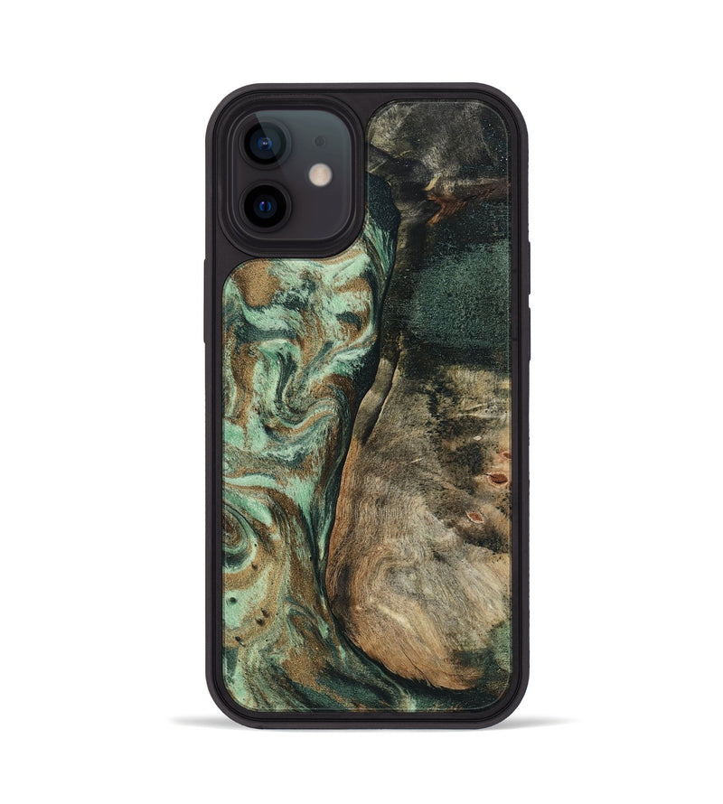 iPhone 12 Wood Phone Case - Andrew (Green, 802357)